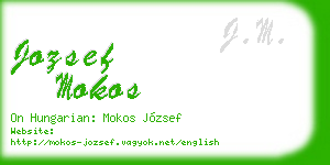 jozsef mokos business card