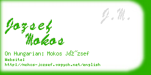 jozsef mokos business card